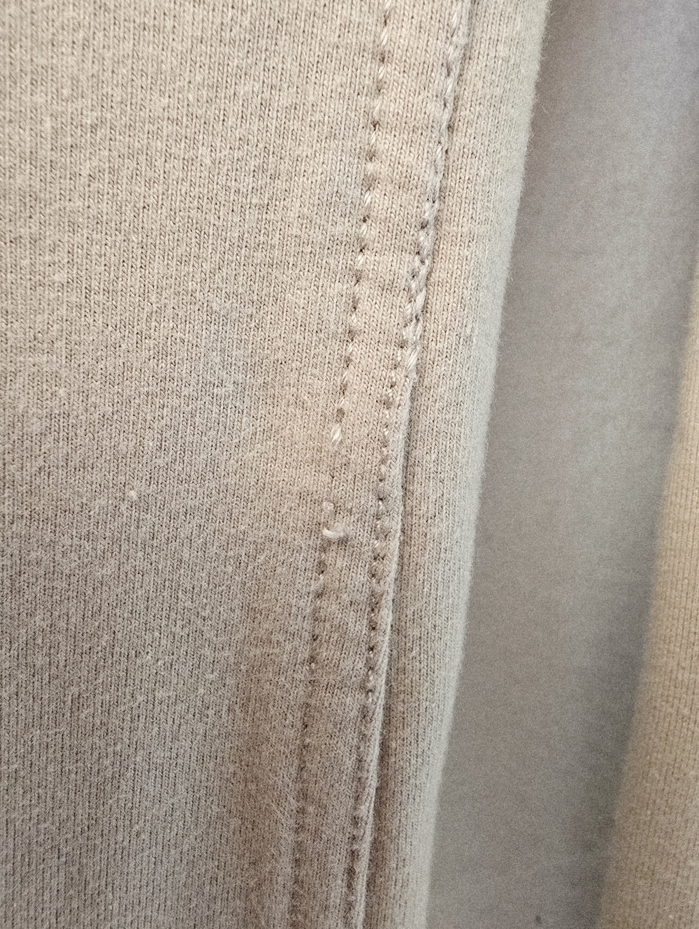 Denim & Co. Sz 12 Regular Beige Cozy Touch Baby Boot Pull-On Jean - Picture 8 of 11